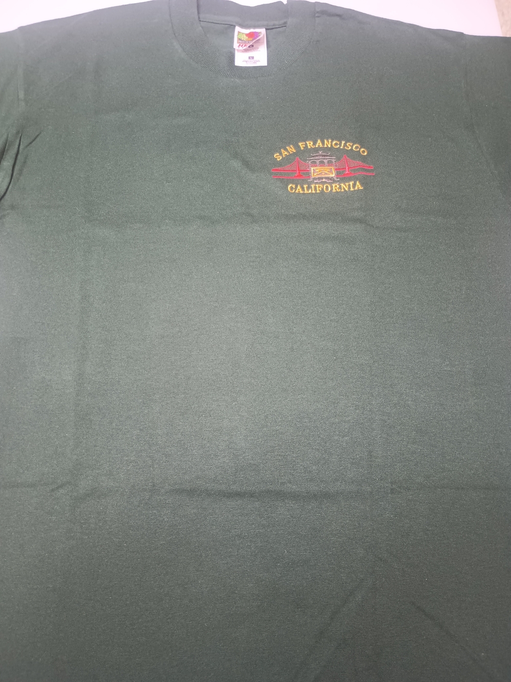 Vintage San Francisco, California Single Stitch Hanes Heavy Tee Green Size L